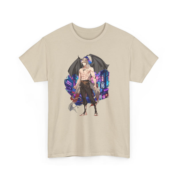 Anime Male Demon Unisex Heavy Cotton Tee