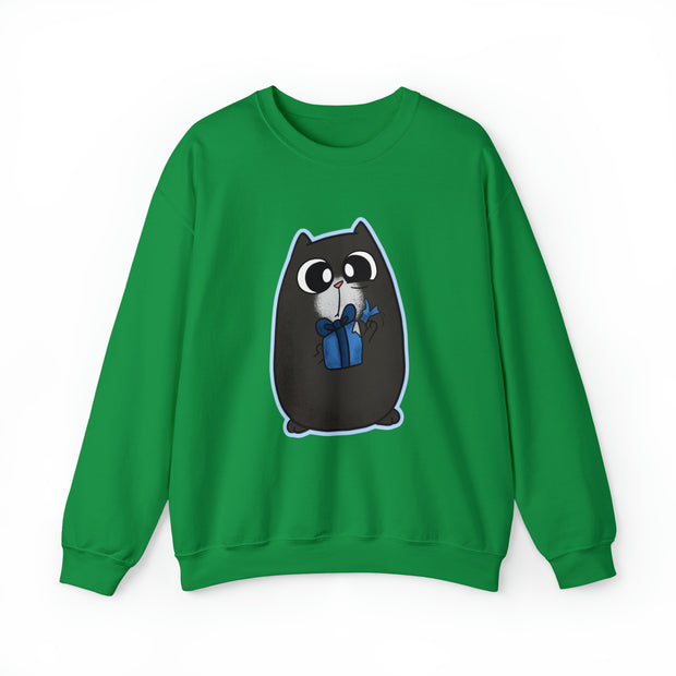 Christmas cat Unisex Heavy Blend™ Crewneck Sweatshirt