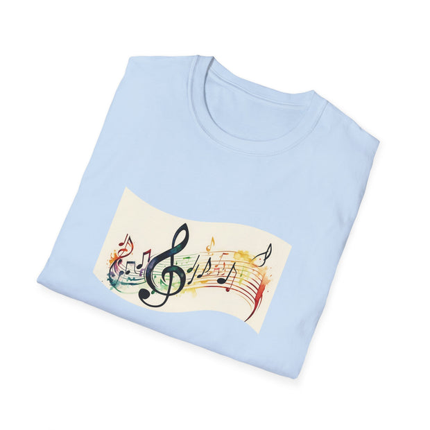 Musical Notes Unisex Softstyle T-Shirt