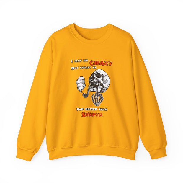 Crazy Skull Unisex Heavy Blend™ Crewneck Sweatshirt
