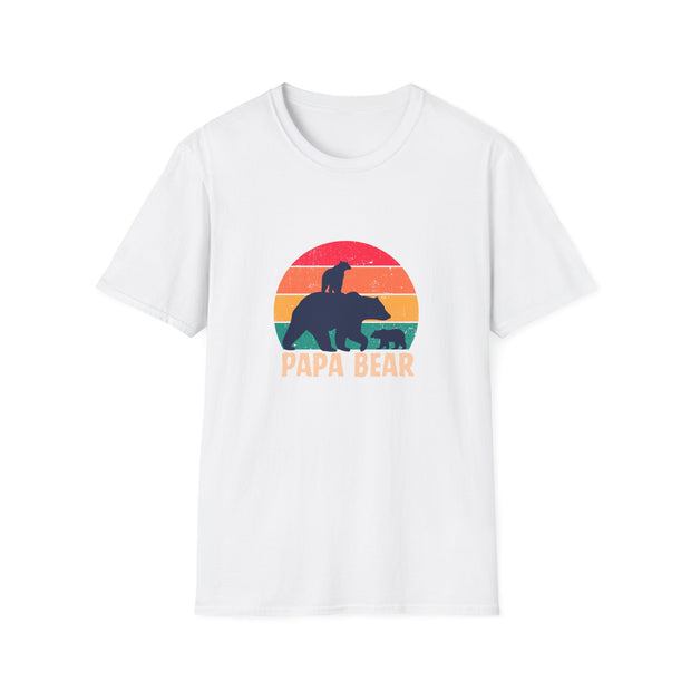 Papa Bear Unisex Softstyle T-Shirt