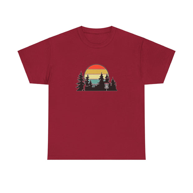 Retro Disc Golf Unisex Heavy Cotton Tee