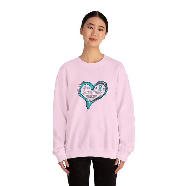 I am a Survivor Unisex Heavy Blend™ Crewneck Sweatshirt