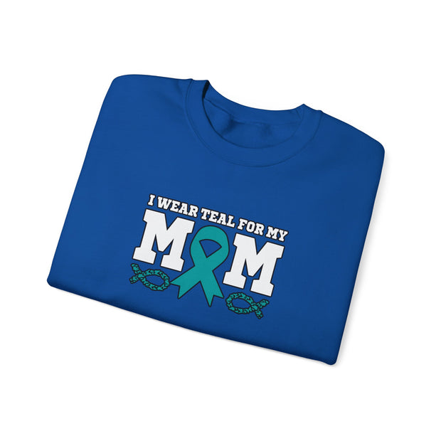 Teal for Mom Unisex Heavy Blend™ Crewneck Sweatshirt