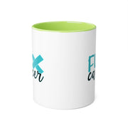 Fuck Cancer Accent Mugs, 11oz