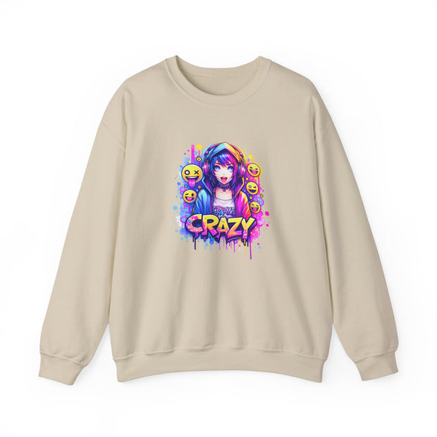 Graffiti Anime Girls Unisex Heavy Blend™ Crewneck Sweatshirt