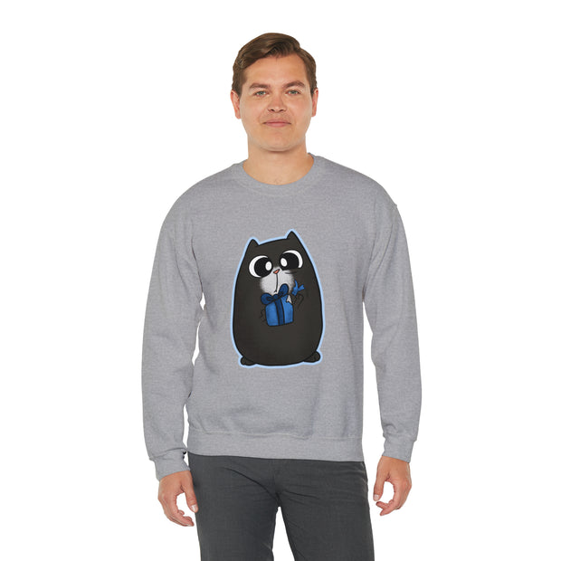 Christmas cat Unisex Heavy Blend™ Crewneck Sweatshirt