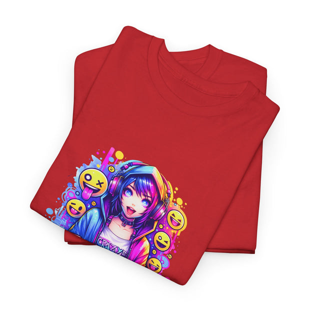 Graffiti Anime Girls Unisex Heavy Cotton Tee