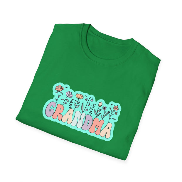 Grandma Flowers Unisex Softstyle T-Shirt
