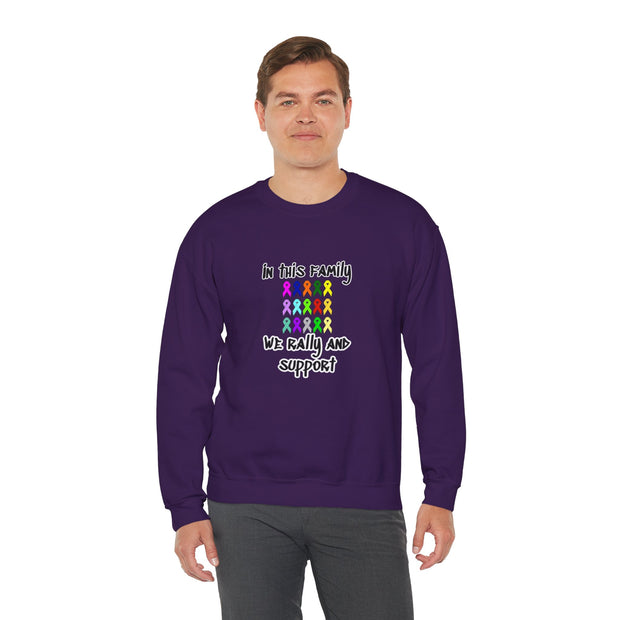 Cancer Family Support Unisex Heavy Blend™ Crewneck Sweatshirt
