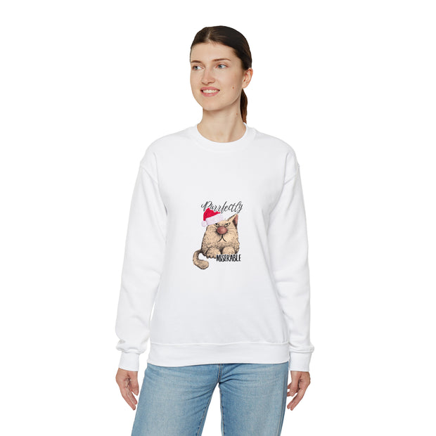 Christmas cat Unisex Heavy Blend™ Crewneck Sweatshirt