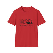 Peace Love Camping Unisex Softstyle T-Shirt