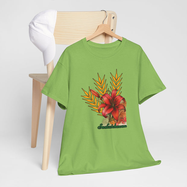Saskatchewan Lily Unisex Heavy Cotton Tee