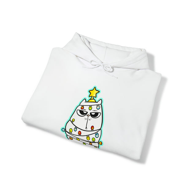 Christmas Cat Unisex Heavy Blend™ Hooded Sweatshirt