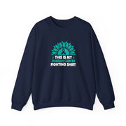 Ovarian Cancer Fighting Unisex Heavy Blend™ Crewneck Sweatshirt