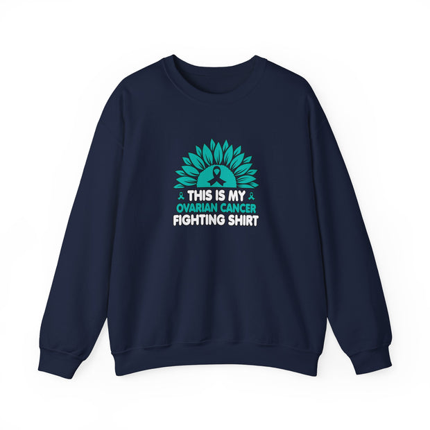Ovarian Cancer Fighting Unisex Heavy Blend™ Crewneck Sweatshirt