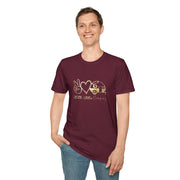 Peace Love and Camping Unisex Softstyle T-Shirt