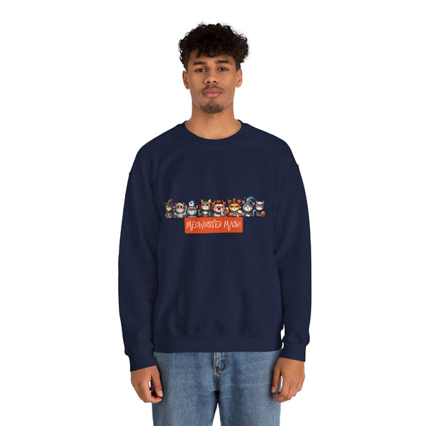 Meownster Mash Unisex Heavy Blend™ Crewneck Sweatshirt