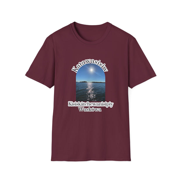 Cree Saskatchewan Skies Unisex Softstyle T-Shirt
