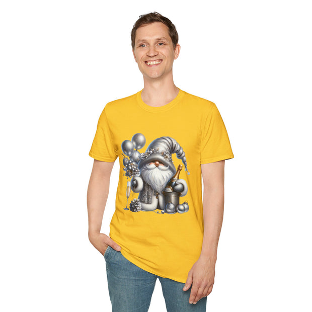 New Year Gnome Unisex Softstyle T-Shirt