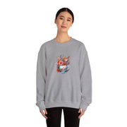 Tea Cup Flowers & Birds Unisex Heavy Blend™ Crewneck Sweatshirt