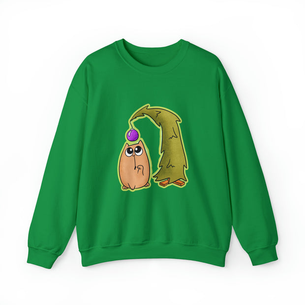 Christmas cat Unisex Heavy Blend™ Crewneck Sweatshirt