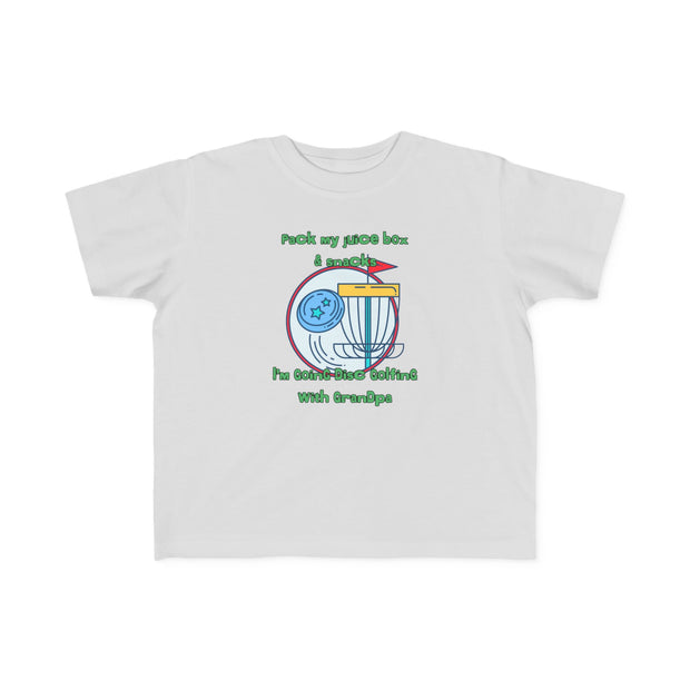 Disc Golf with Grandpa Toddler's Fine Jersey Tee