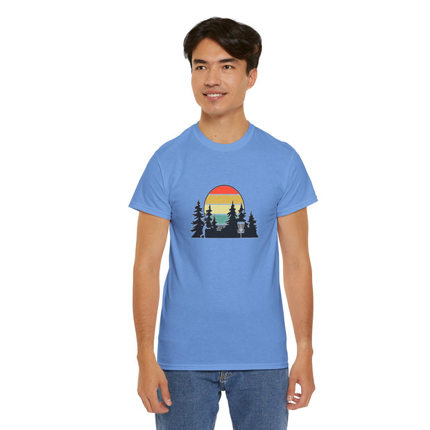 Retro Disc Golf Unisex Heavy Cotton Tee