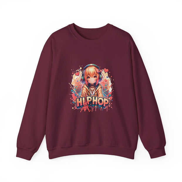 Graffiti Anime Girls Unisex Heavy Blend™ Crewneck Sweatshirt