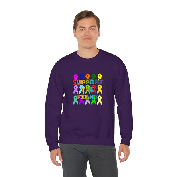 Support the Fight Unisex Heavy Blend™ Crewneck Sweatshirt