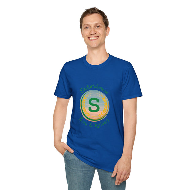 Saskatchewan Born & Raised Unisex Softstyle T-Shirt