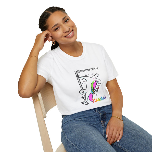 Unicorn Wine Unisex Softstyle T-Shirt