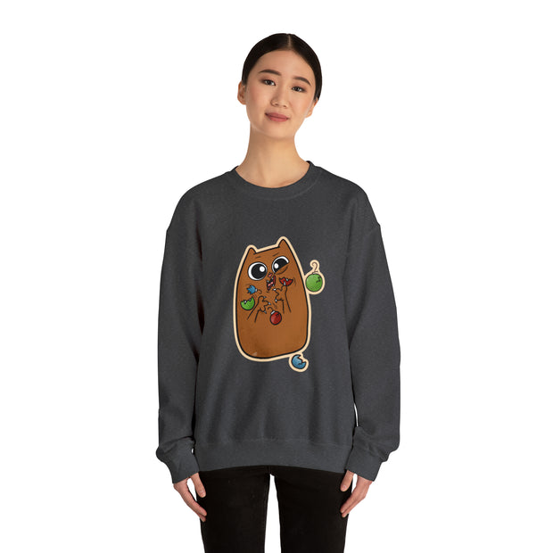 Christmas cat Unisex Heavy Blend™ Crewneck Sweatshirt
