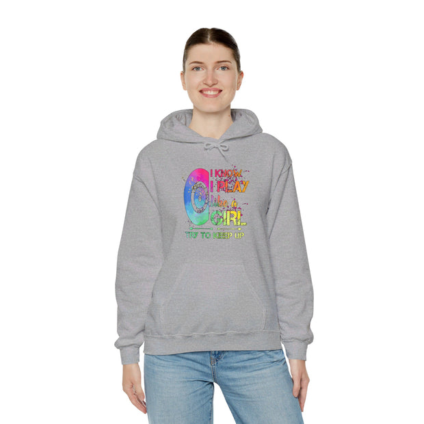 I Know I Play Like A Girl Unisex Heavy Blend™ Hooded Sweatshirt