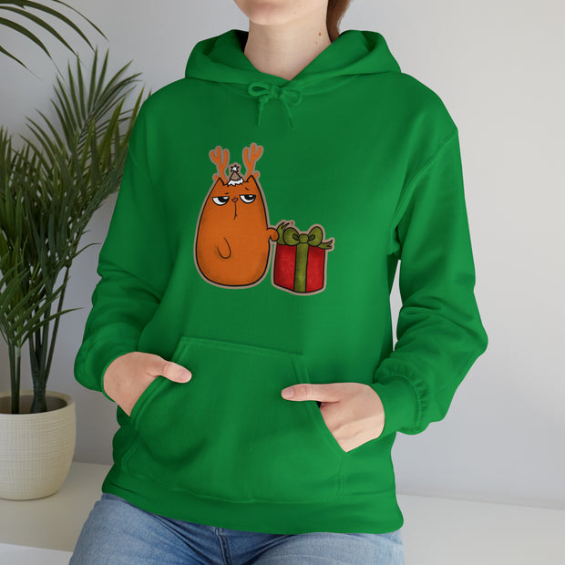 Christmas cat Unisex Heavy Blend™ Hooded Sweatshirt