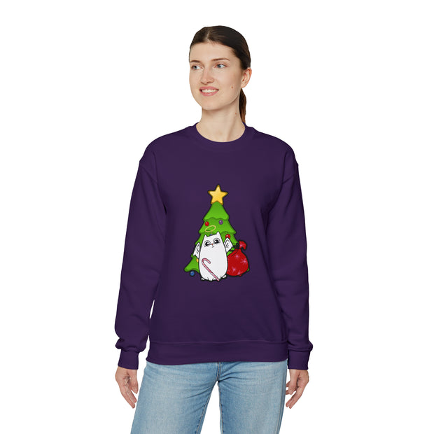 Christmas cat Unisex Heavy Blend™ Crewneck Sweatshirt