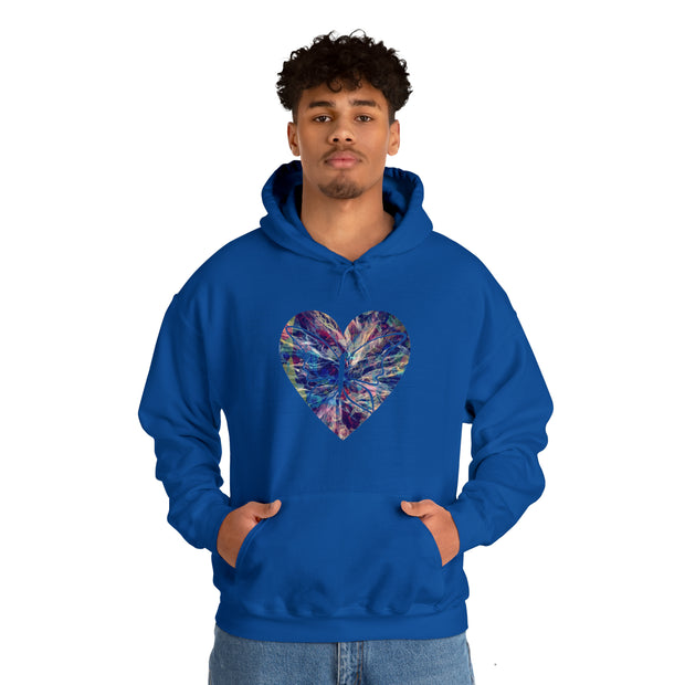 Heart Butterfly Unisex Heavy Blend™ Hooded Sweatshirt