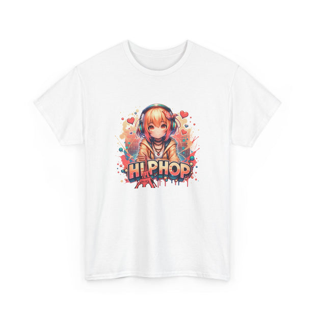 Graffiti Anime Girl Unisex Heavy Cotton Tee
