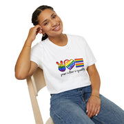 Peace Love and Equality Unisex Softstyle T-Shirt