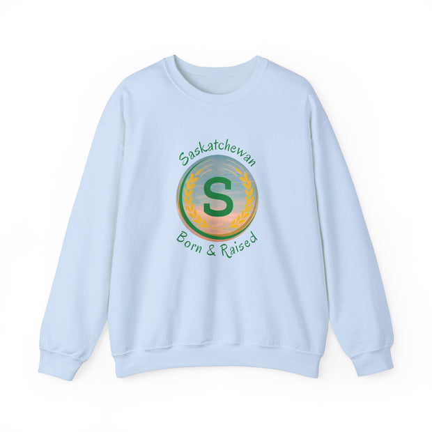 Saskatchewan Born & Raised Unisex Heavy Blend™ Crewneck Sweatshirt