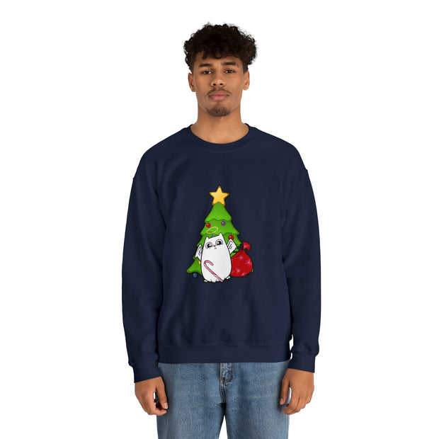 Christmas cat Unisex Heavy Blend™ Crewneck Sweatshirt