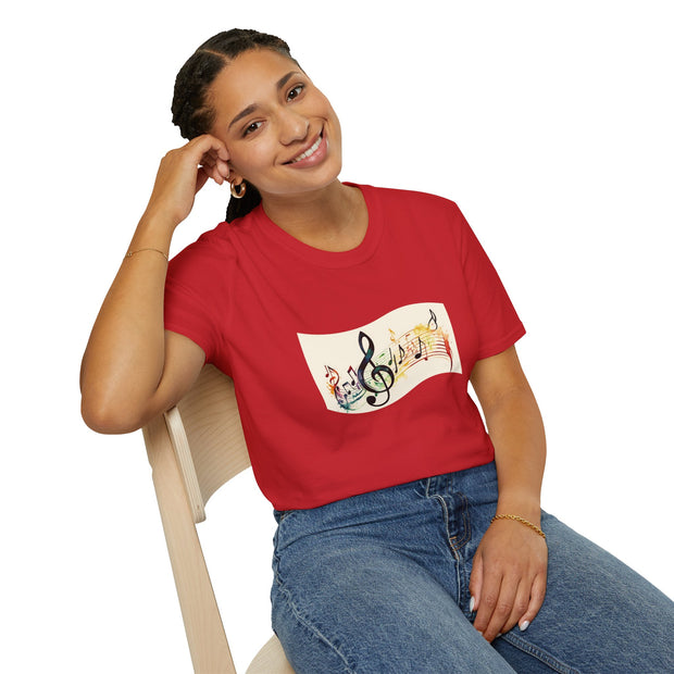 Musical Notes Unisex Softstyle T-Shirt