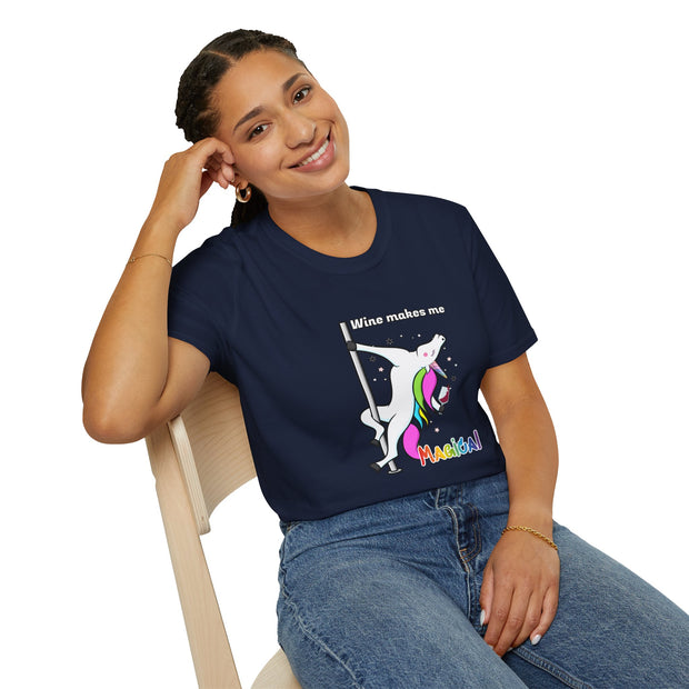 Unicorn Wine Unisex Softstyle T-Shirt
