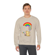 Winnie the Pooh Raining Pride Unisex Heavy Blend™ Crewneck Sweatshirt