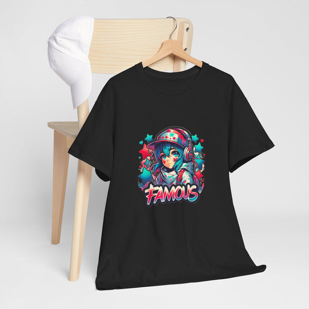 Graffiti Anime Girls Unisex Heavy Cotton Tee