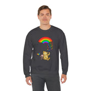 Winnie the Pooh Raining Pride Unisex Heavy Blend™ Crewneck Sweatshirt