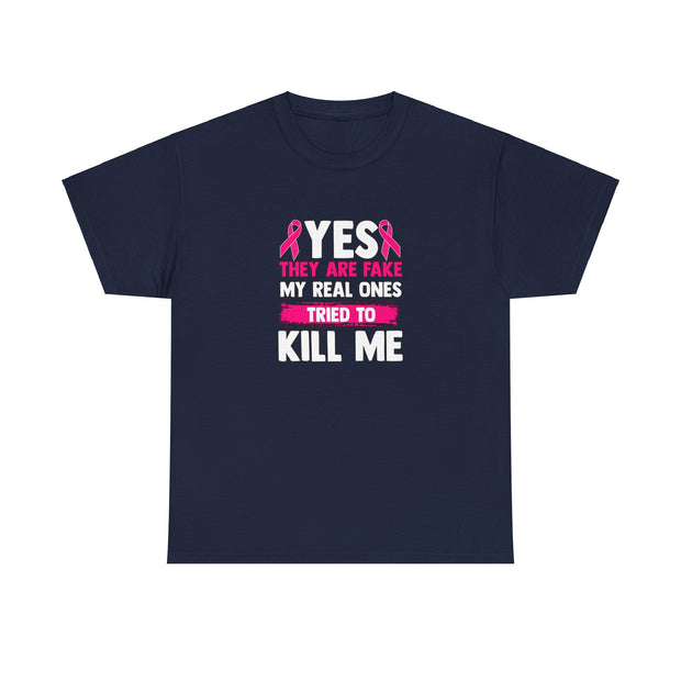 Breast Cancer Unisex Heavy Cotton Tee