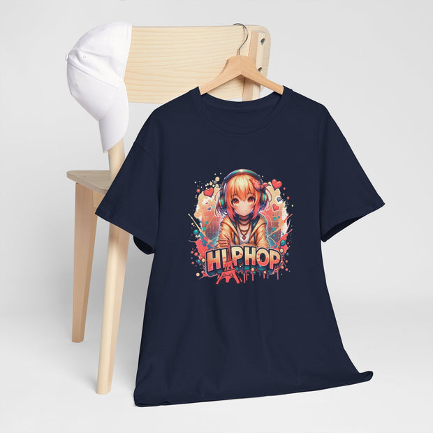 Graffiti Anime Girl Unisex Heavy Cotton Tee
