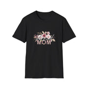 Mom Flowers Unisex Softstyle T-Shirt