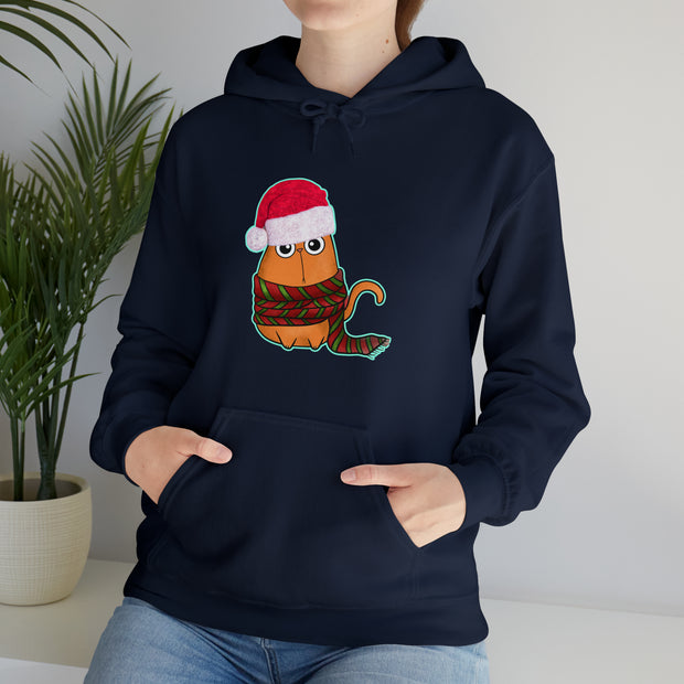 Christmas cat Unisex Heavy Blend™ Hooded Sweatshirt
